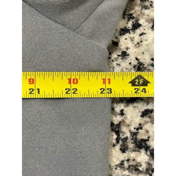 NWT $695 JENNI KAYNE Wool Cashmere Blend Coat XXL Faded Blue Longline Jacket - Picture 7 of 11